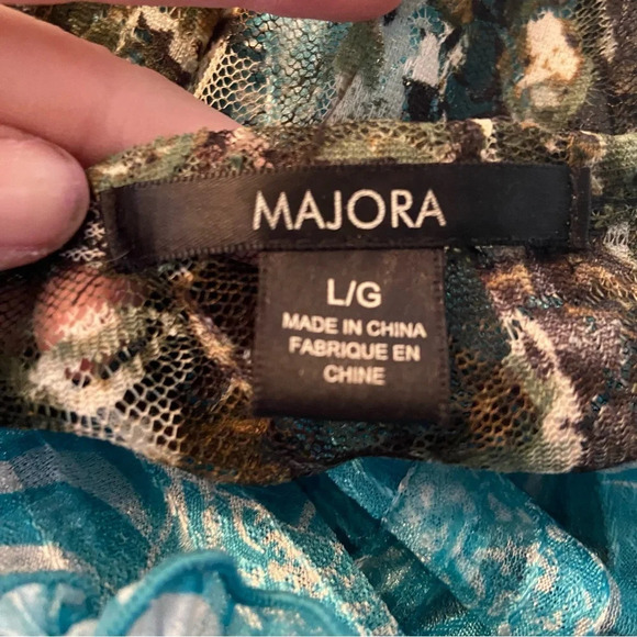 💥5/$25 Majora women’s sheer lace tank top in size large - Picture 6 of 8